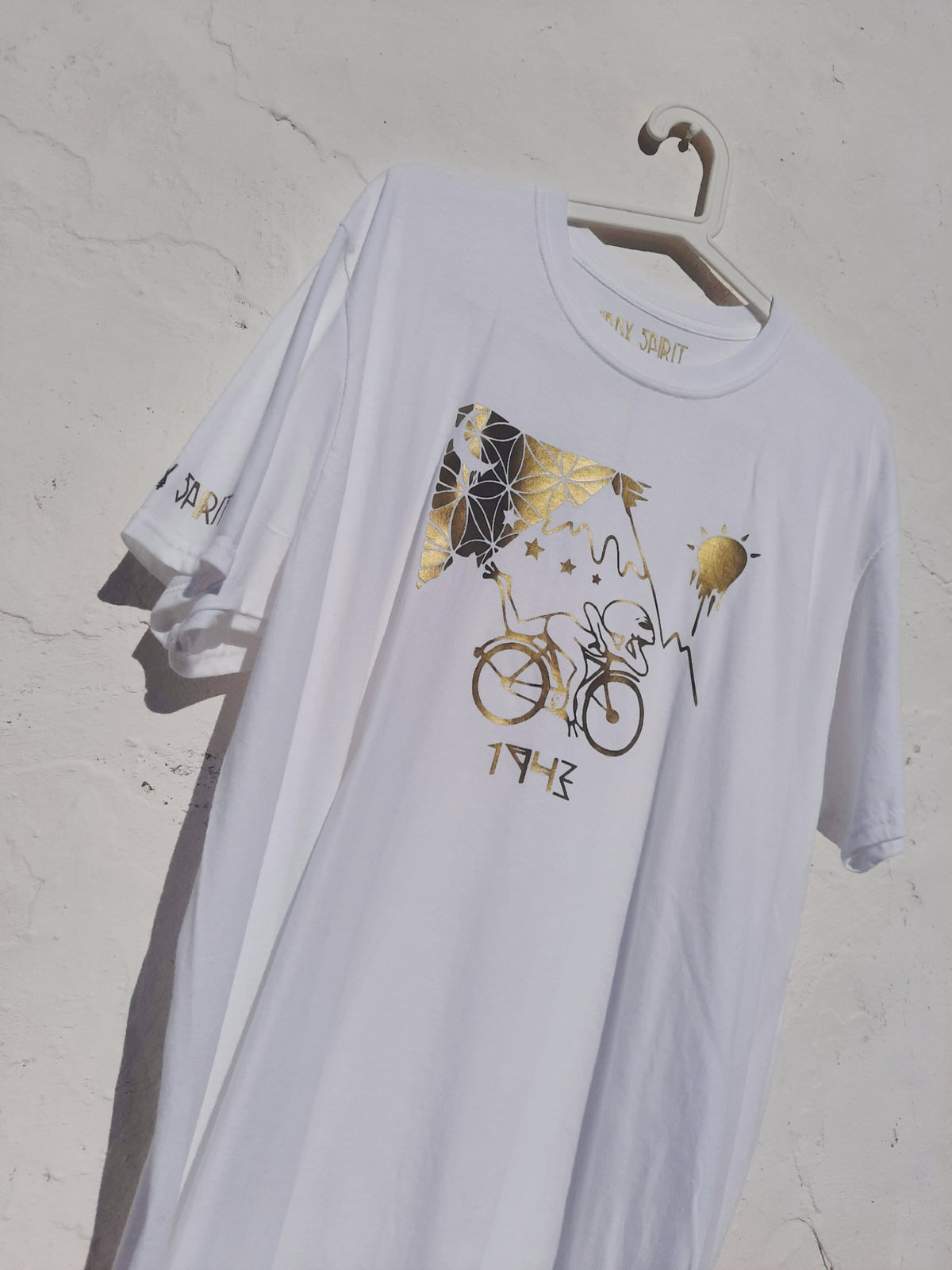 LSD Alien Magic Bike Ride T- shirt ~ Gold Edition
~ Albert Hofmann
