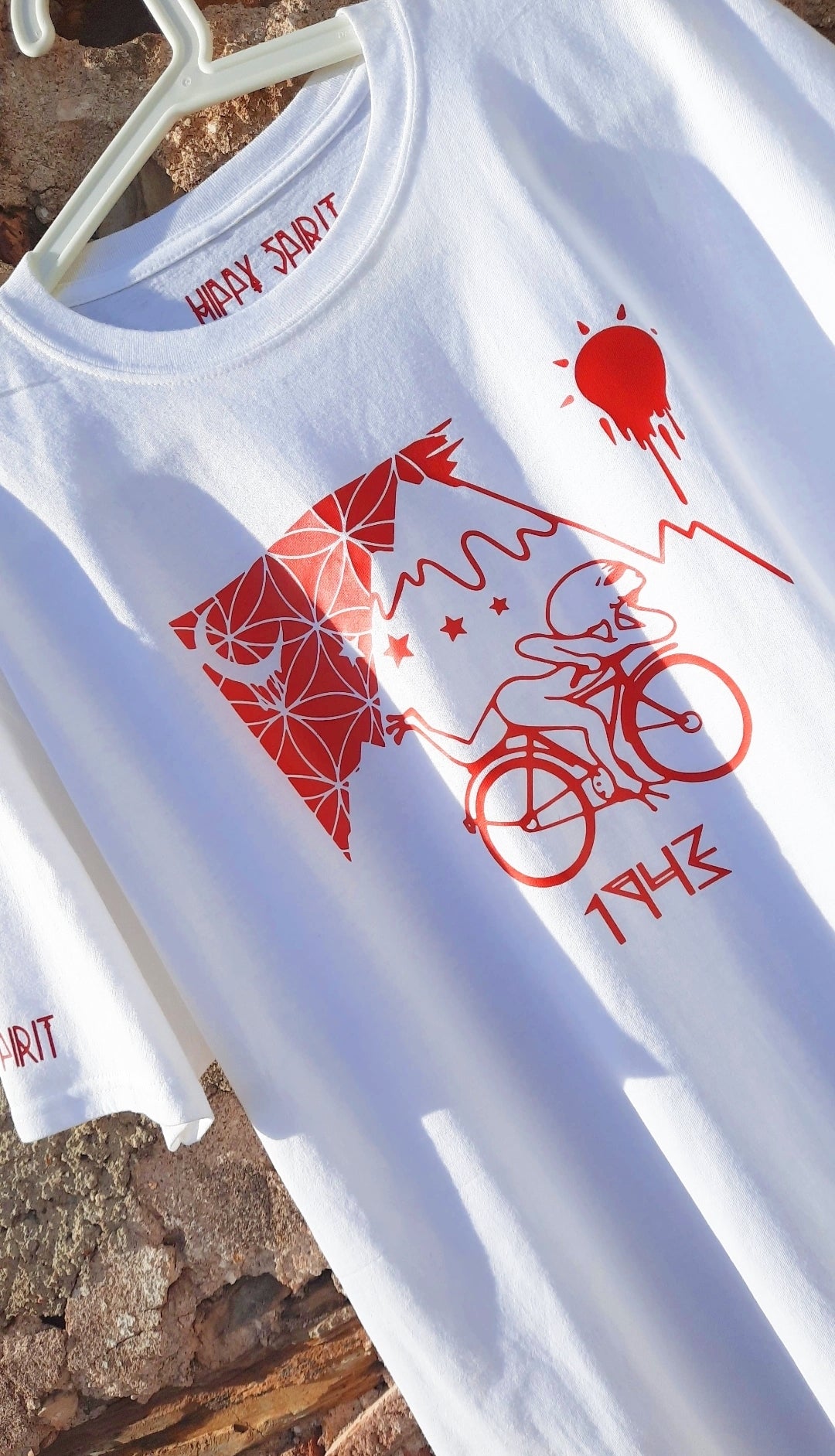LSD Alien Magic Bike Ride T- shirt ~ Red
~ Albert Hofmann