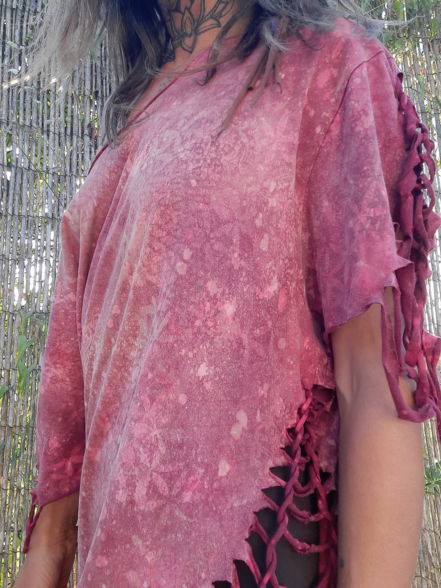 Dragonfly Weave Universe Tshirt Dress One Size OOAK
