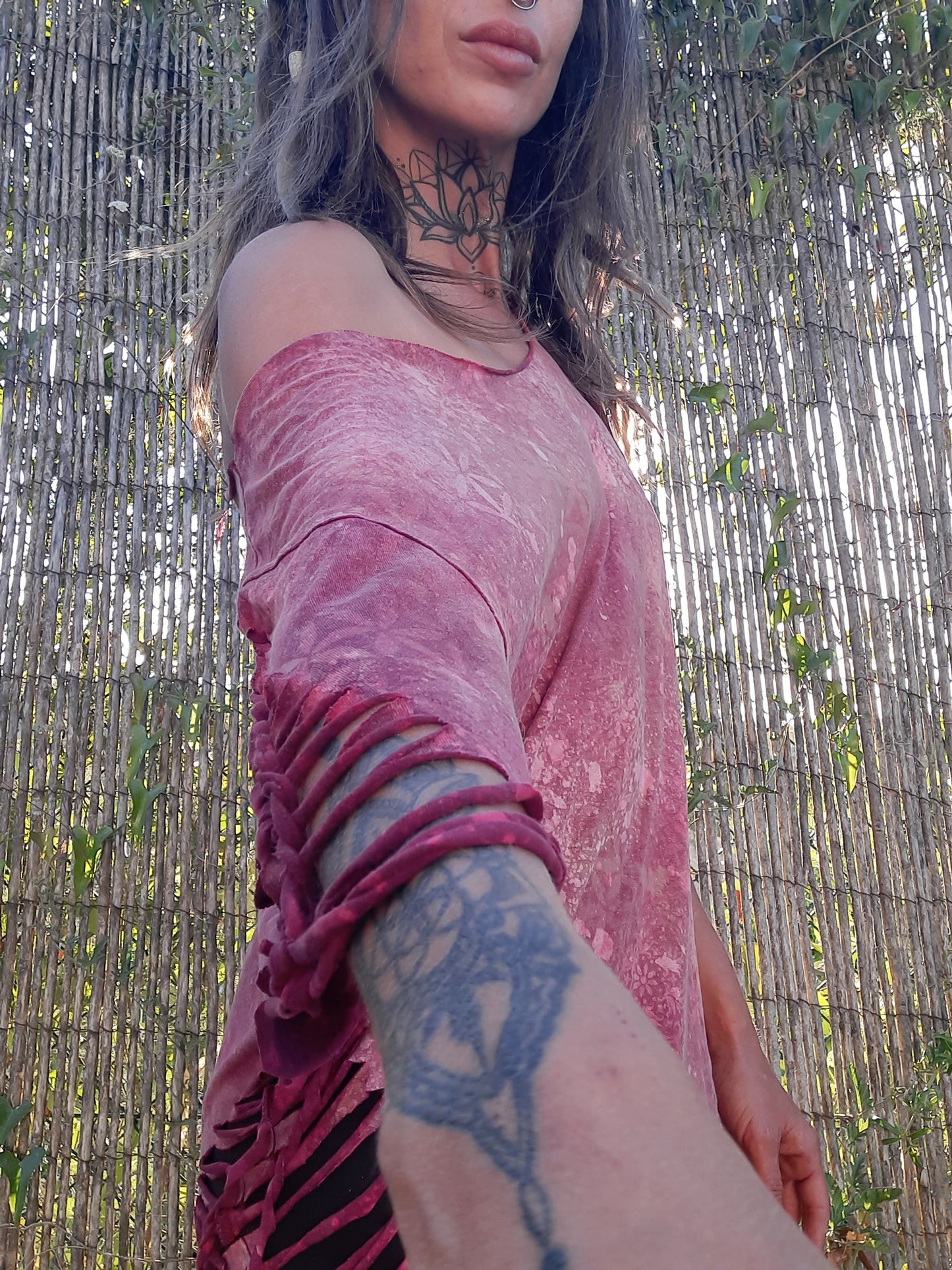Dragonfly Weave Universe Tshirt Dress One Size OOAK