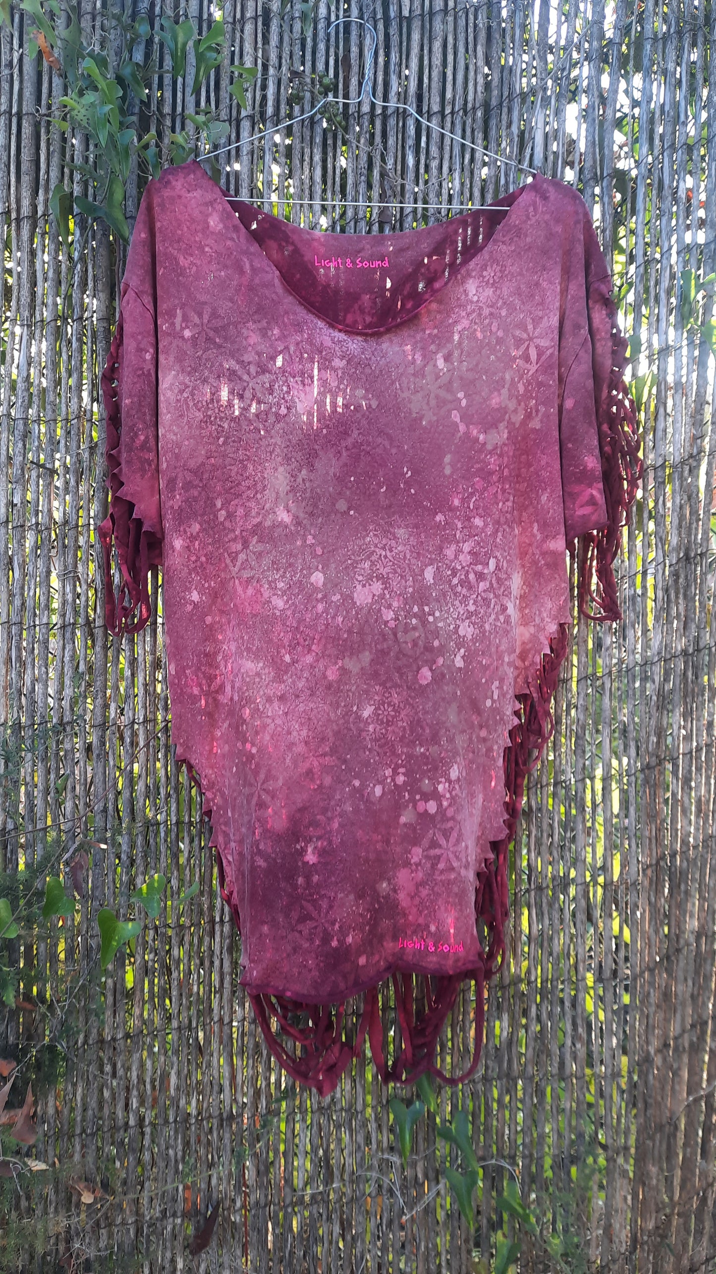 Dragonfly Weave Universe Tshirt Dress One Size OOAK
