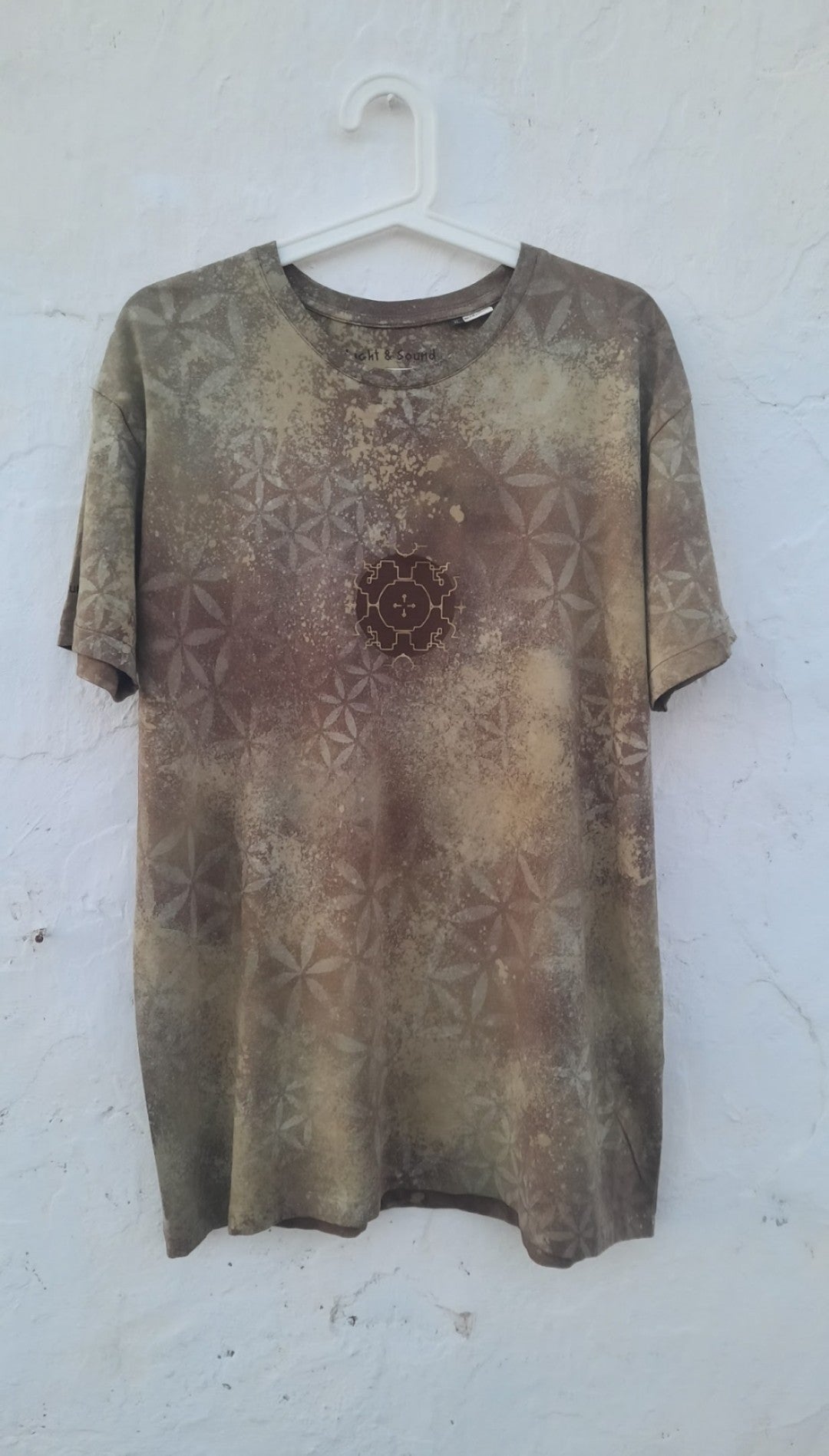 Shipibo Flower Of Life Psychedelic Tshirt 2XL OOAK