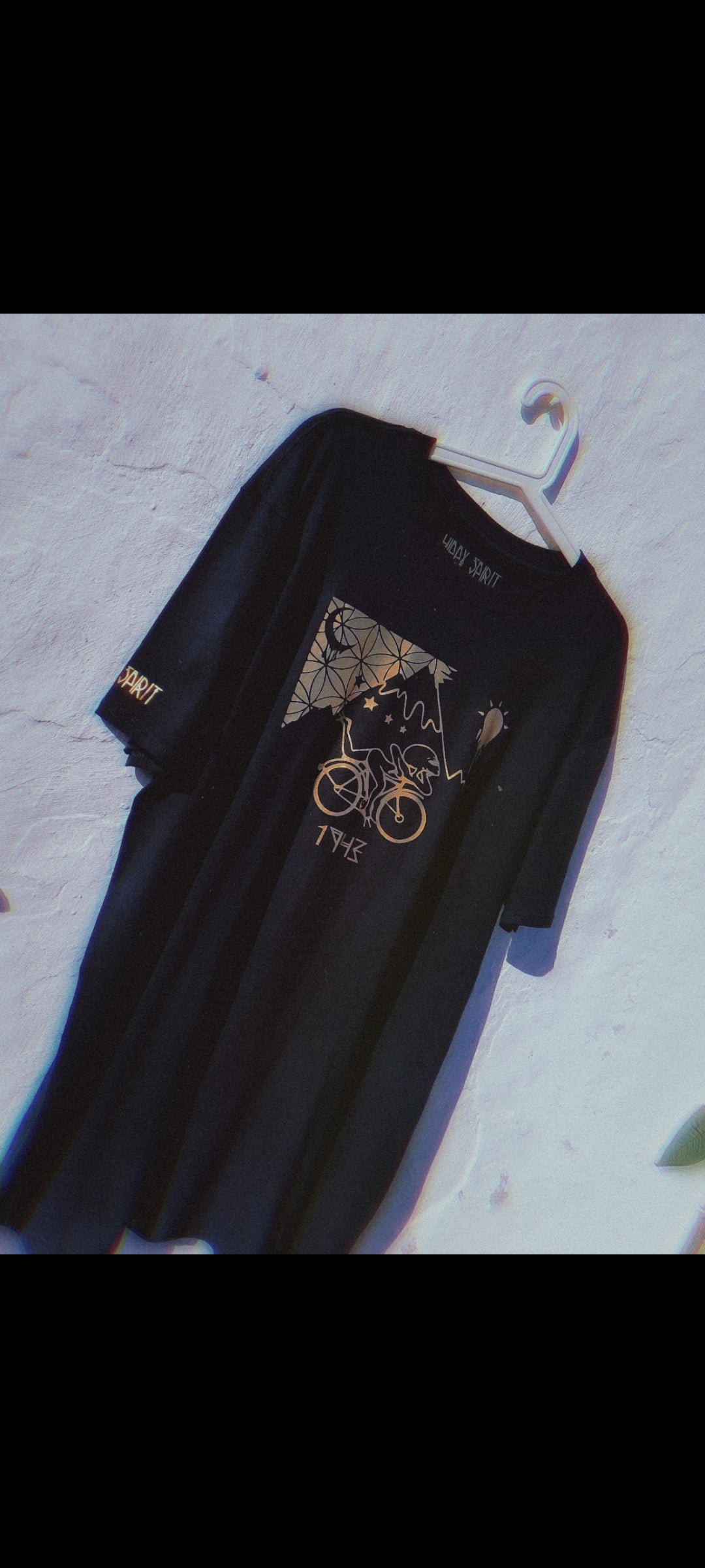 LSD Alien Magic Bike Ride T-shirt Gold Edition Albert Hofmann